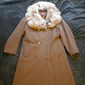 Vintage Wool Long Coat sz S
